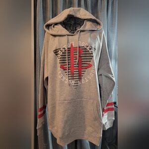 NBA Gray and Red Houston Rockets Hoodie